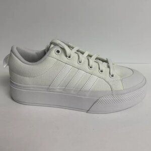 Adidas Women’s Bravada 2.0 Platform White Lace-Up Sneakers, Size 6.5 M